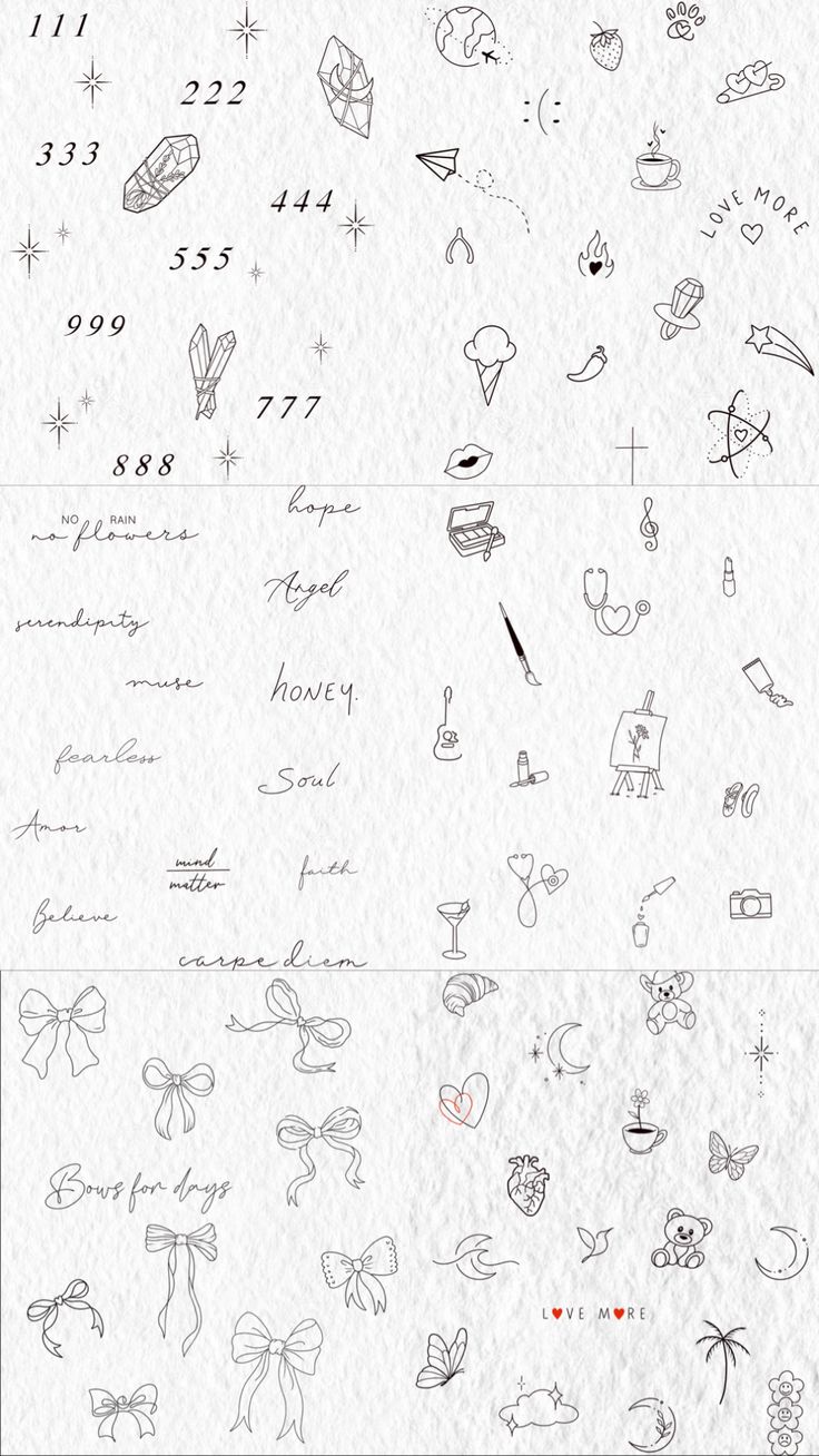 the back side of a white paper with drawings on it and writing in red ink