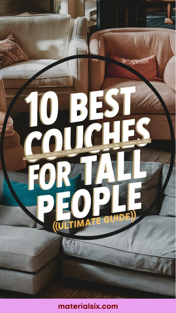 10 best couches for tall people (ultimate guide) Best Couches, Oversized Loveseat, Recliner Couch, Cool Couches, Comfortable Couch, Best Sofas, Tall People, Console Storage, Brown Sofa