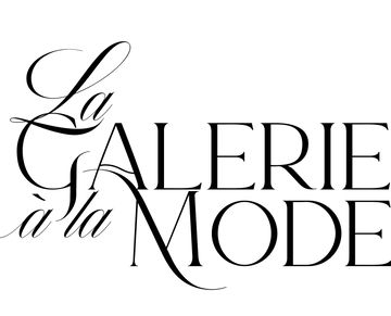 the logo for la calerie de la modee, an art nouveau fashion house