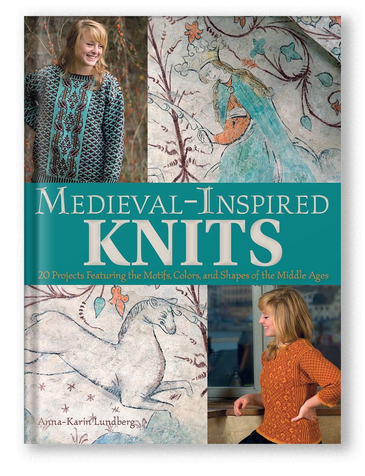 the book is titled medieval inspired knits