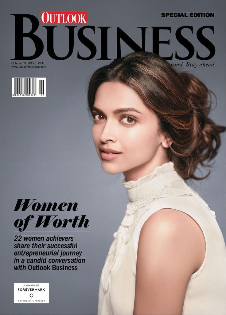 an image of a woman on the cover of a magazine with her hair pulled back