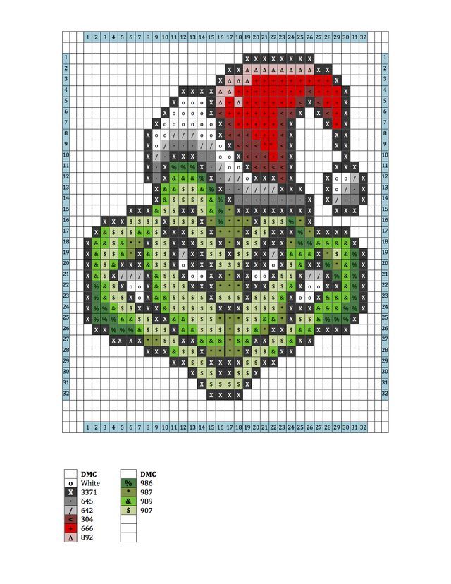 a cross stitch pattern with the grin face and santa's hat on top of it