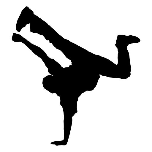 a person doing a handstand in the air with their feet up on one leg