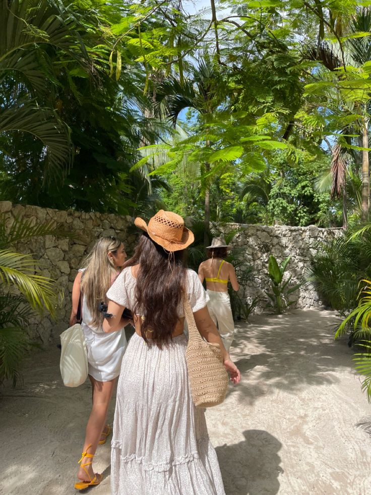 Tulum, tropical destination, vibes, aesthetics Vacation In Mexico Aesthetic, Tulum With Friends, Baja California Outfits, Mexico Beach Outfits Vacation, Riviera Maya Mexico Aesthetic, Mexico Pics Ideas, Tulum Girls Trip, Mexico Aesthetic Pictures, Cancun Vacation Aesthetic