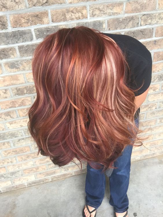 All the fall hair colors!! Red, blonde, red violet, copper fall hair.: Rambut Brunette, Gold Hair Colors, Hair Color Rose Gold, Red To Blonde, Balayage Blonde, Spring Hair Color, Rose Gold Hair, Hair Color And Cut, Spring Hairstyles