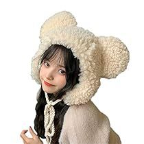 Bucket Hat Aesthetic, Halloween Costume Hats, Ears Hat, Kawaii Hat, Fluffy Light, Hat With Ear Flaps, Earflap Beanie, Hoodie Hat, Warm Winter Hat