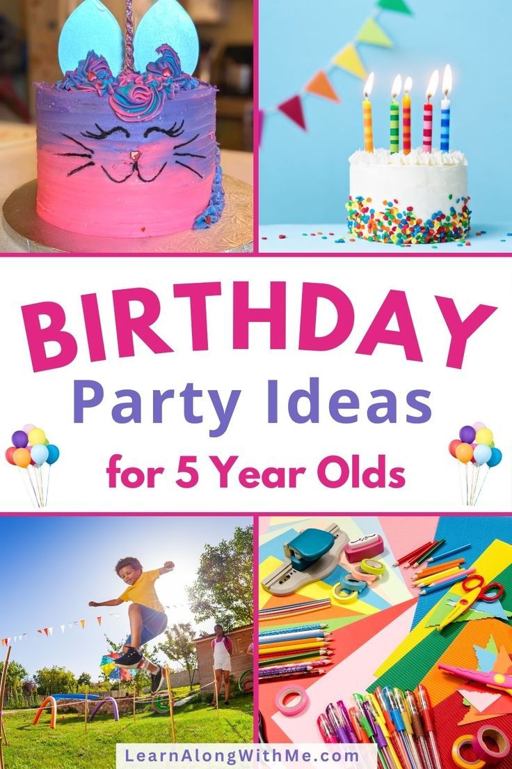 If your child is turning 5, check out these birthday party ideas for a 5 year old. 
They may help make organizing the party easier...and more fun. 

It includes some birthday theme ideas and activities to do and play at the party. 

#birthdaypartyideas5yearold   #birthday  #birthdaypartyideas     #kidsbirthdaypartyideas Outside Birthday Parties, Fun Birthday Ideas, Birthday Theme Ideas, 5th Birthday Girls, Party Activities Kids, Twin Birthday Parties, Winter Birthday Parties, Girls Birthday Party Themes, Summer Party Themes