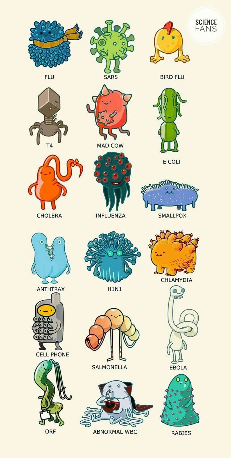 an illustrated poster with different types of monsters