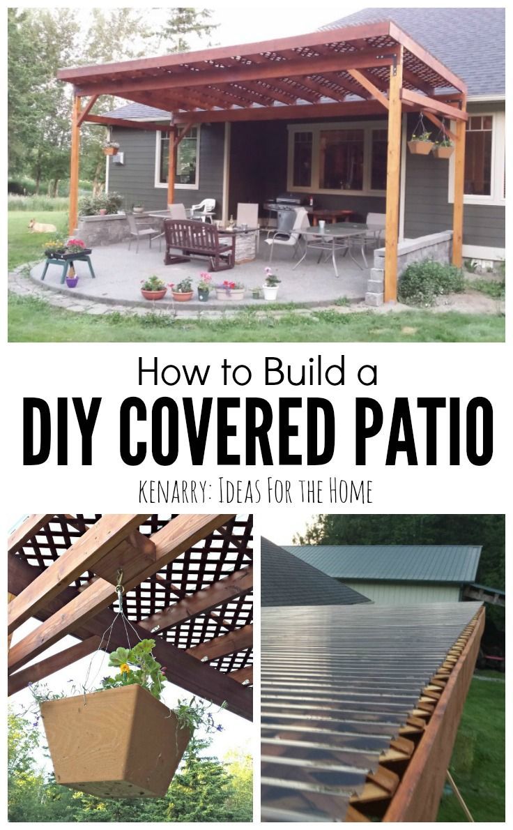 how to build a diy covered patio