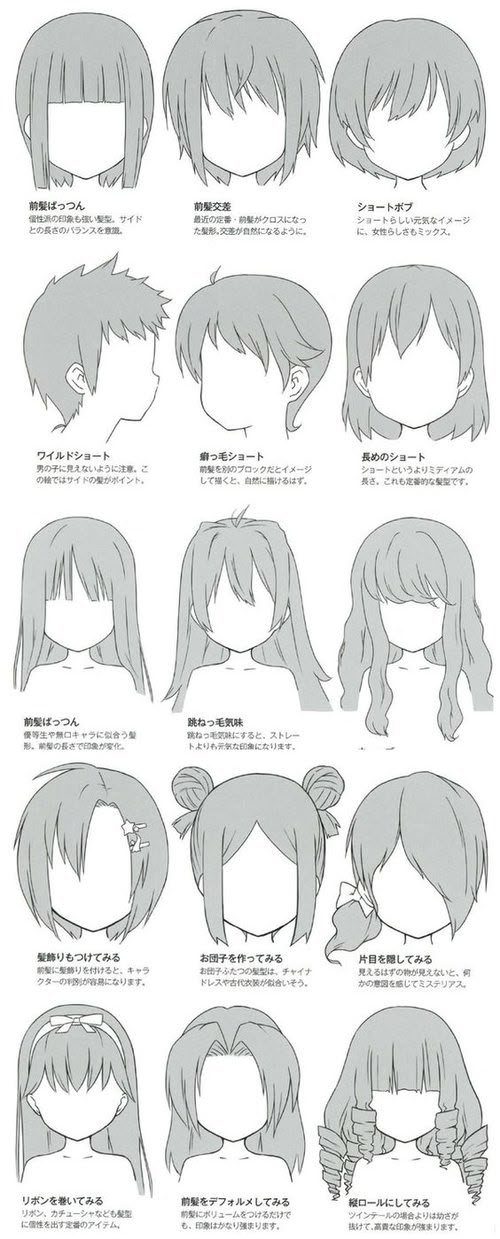 an anime character's hair styles and their meanings