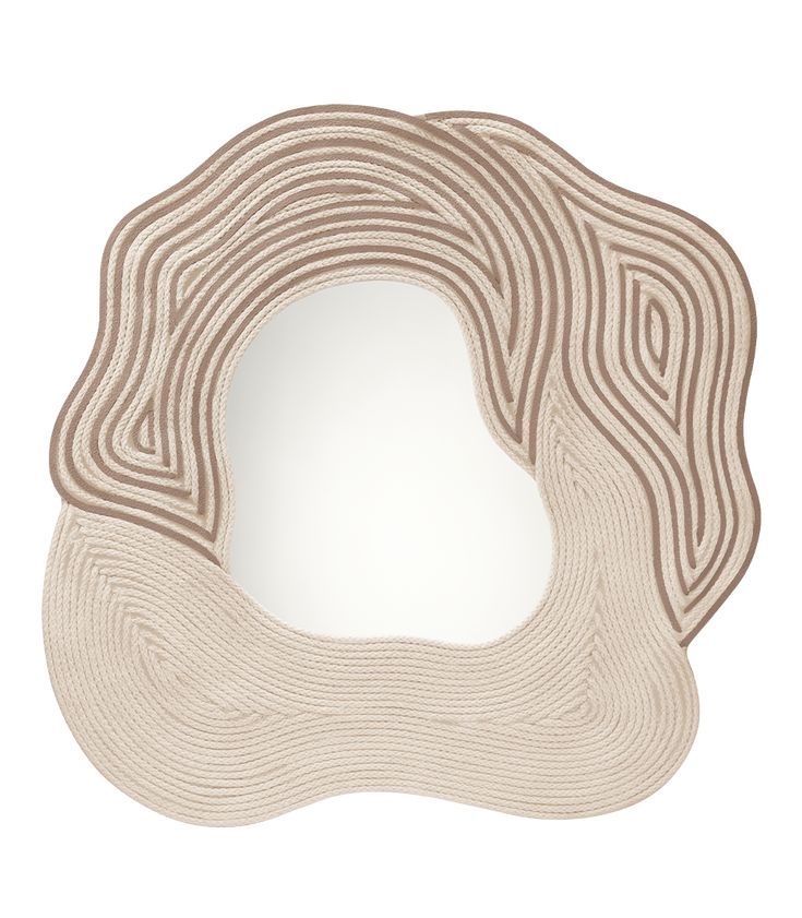 The “Oco” mirror, created in collaboration with French designer Wendy Andreu, repurposes upcycled Polène leather off-cuts and delicate cotton cording. The artist’s distinct technique uses tone-on-tone silicone to combine the components without the need for stitching or weaving. The end result is a 360° mountain landscape. Numbered series. A Polène exclusive. Micro Bags, Winter Bags, Card Holder Purse, Upcycled Leather, French Designer, Best Wallet, Taupe Color, French Design, Mountain Landscape