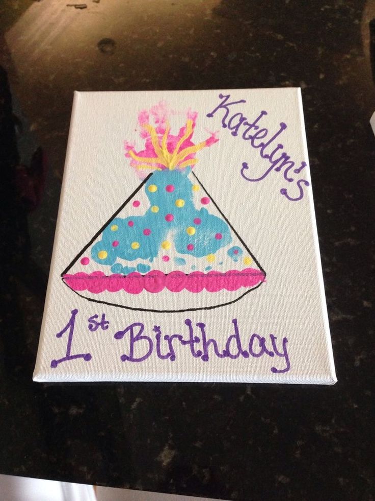 a birthday card with a cake on it