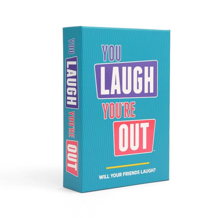 a book cover that says you laugh, laugh and laugh on the inside of it