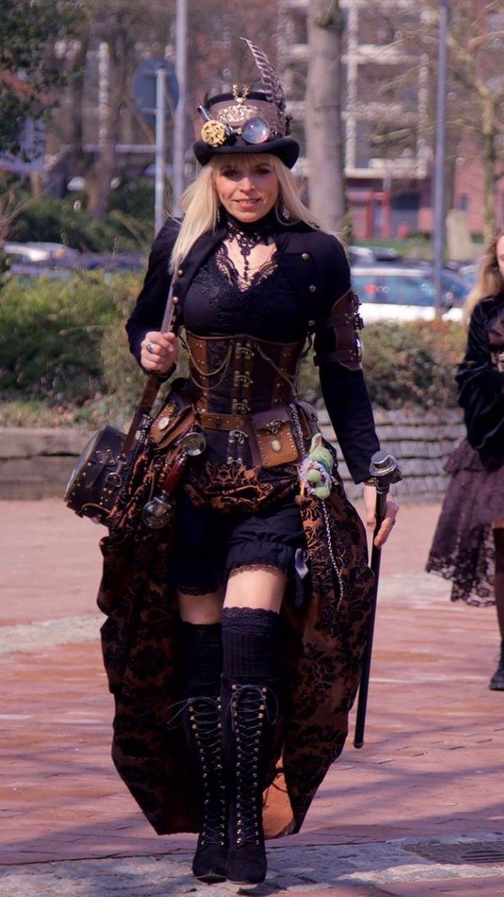 Steampunk Fashion Women, Steampunk Mode, Steampunk Outfits, Moda Steampunk, Steampunk Woman, Mode Steampunk, Steampunk Couture, Steampunk Halloween, Steampunk Women