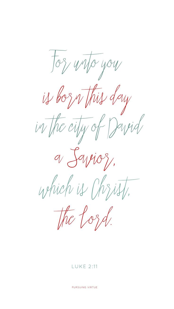 a handwritten quote on white paper with red and green ink that reads for unto you is born the day in the city of david