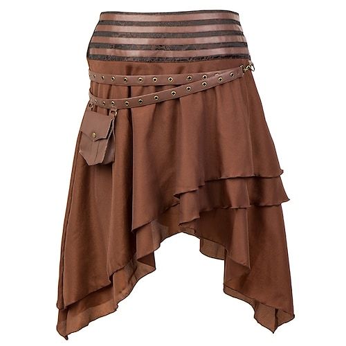 Season:All Seasons; Gender:Women's; What's in the box:Skirt; Types:Skirt; Holiday:Halloween,Carnival; Style:Steampunk,Medieval,Retro Vintage; Occasion:Party,LARP; Material:Polyester; Age Group:Adults'; Characters:Pirate,Vikings; Cosplay Works:Valhalla; Listing Date:11/08/2023 Steampunk Corset Dress, Corset Steampunk, Punk Skirt, Steampunk Skirt, Gothic Skirt, Fashion Corset, Womens Cosplay, Ren Fest, Steampunk Corset