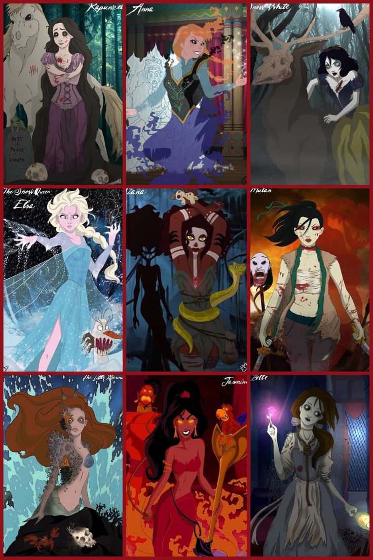 many different cartoon characters are shown in the same image as they appear to be from disney's animated movies