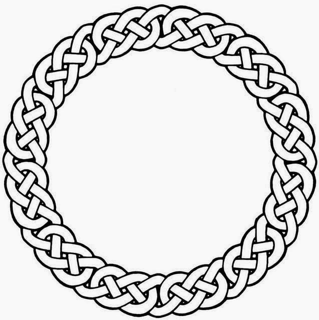 a black and white drawing of a ring