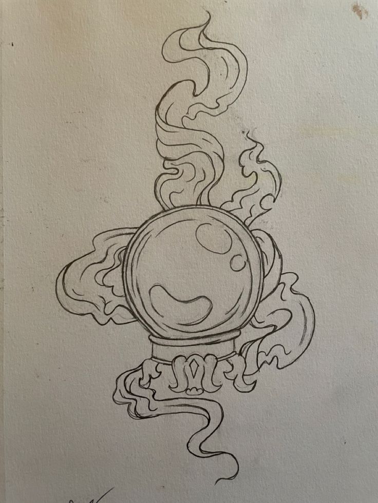 a drawing of a clock with flames coming out of it