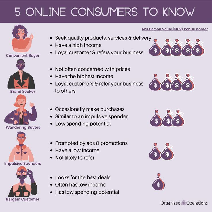 the 5 online consumers to know about in their company's marketing campaign, which includes an info sheet