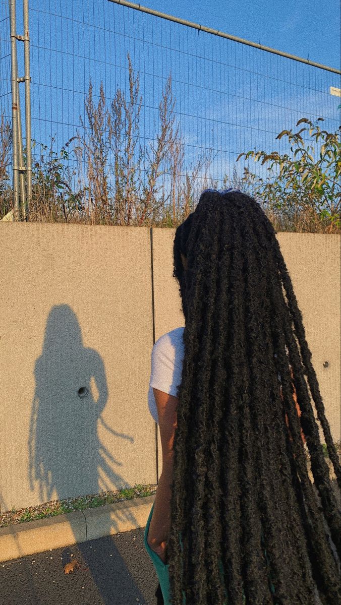 Big Faux Locs With Marley Hair, Long Thick Butterfly Locs, Ankle Length Butterfly Locs, Ways To Style Long Butterfly Locs, Brown Butterfly Locs Long, Ankle Length Faux Locs, Butterfly Locs Large, Long Butterfly Locs Hairstyle Ideas, Super Long Locs