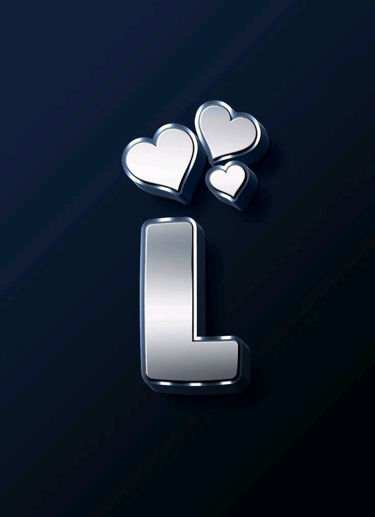 the letter l is made up of hearts