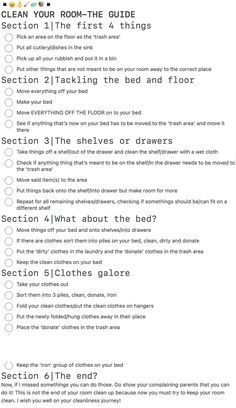 a list with instructions on how to use the bed