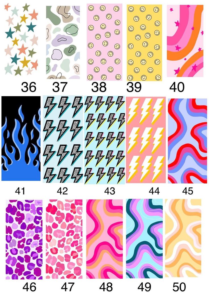 an image of different patterns and colors