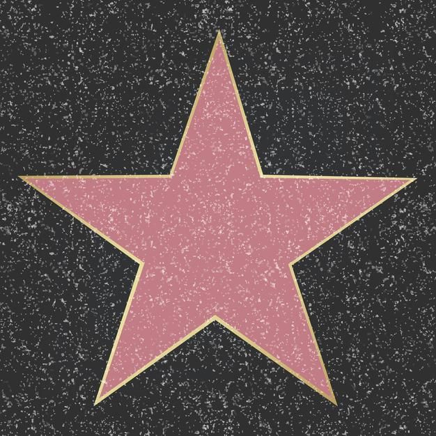 a star on the hollywood walk of fame with grungy textures and scratches