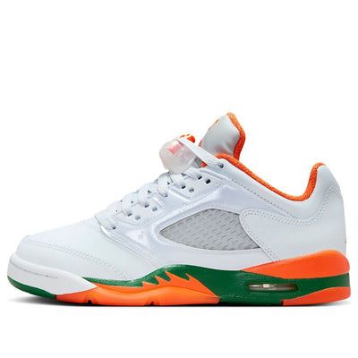 (GS) Air Jordan 5 Retro Low 'Miami Hurricanes' FQ1293-018 U Of Miami, Jordan Retro 1 Low, Jordan Low, Jordan Retro 1, Air Jordan 5 Retro, Air Jordan 4 Retro, Air Jordan 5, Nike Acg, Jordan 5