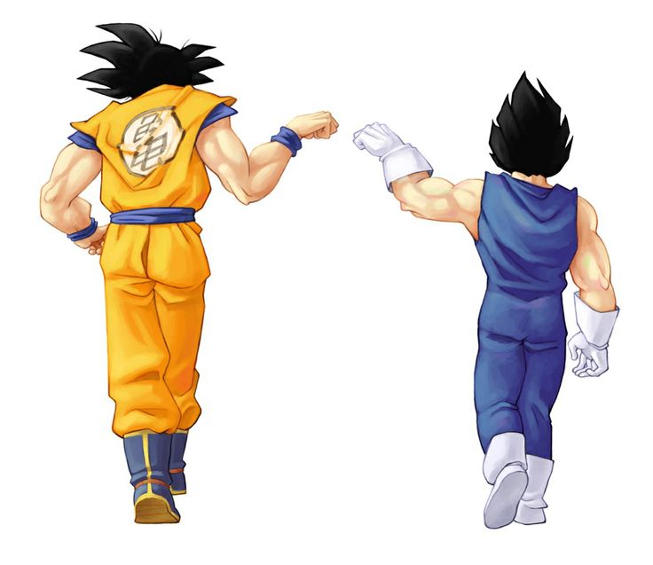 two cartoon characters are facing each other in different poses, one is pointing his finger at the other