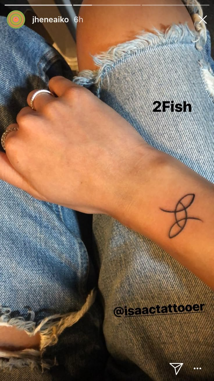 a person with a tattoo on their arm and the word fish written in black ink