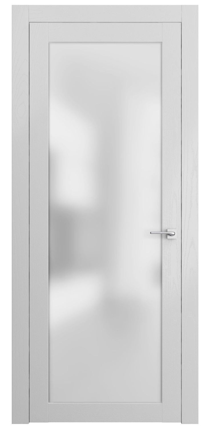 an open white door on a white background