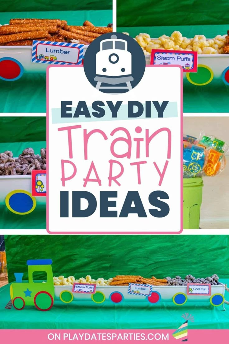 train party ideas for kids that are easy to make