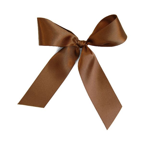 a large brown bow on a white background