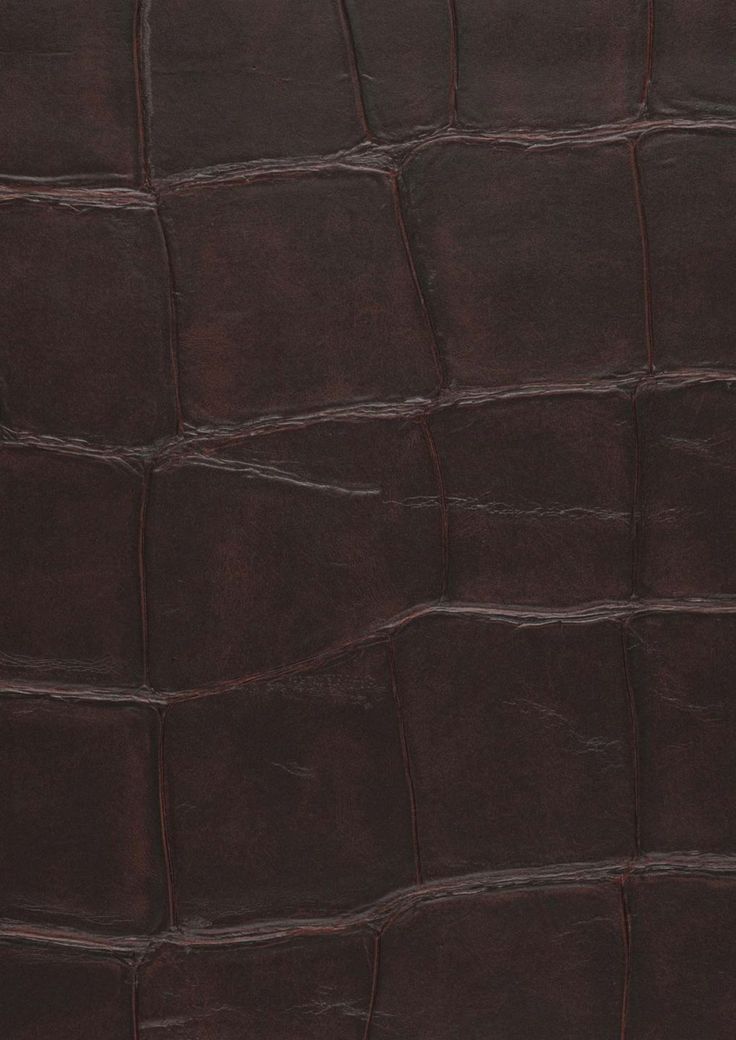 an alligator skin pattern is shown in dark brown