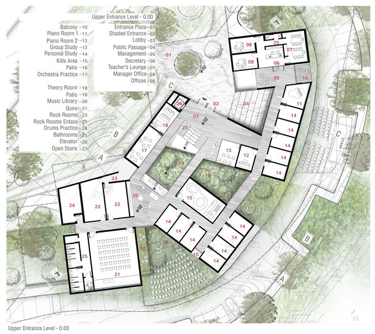 the site plan for an apartment complex