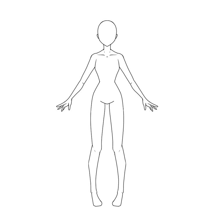 the outline of a woman's body is shown