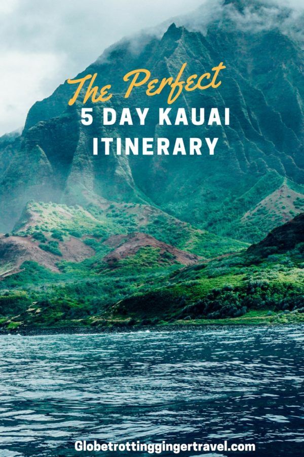 the perfect 5 day kauai itinerary