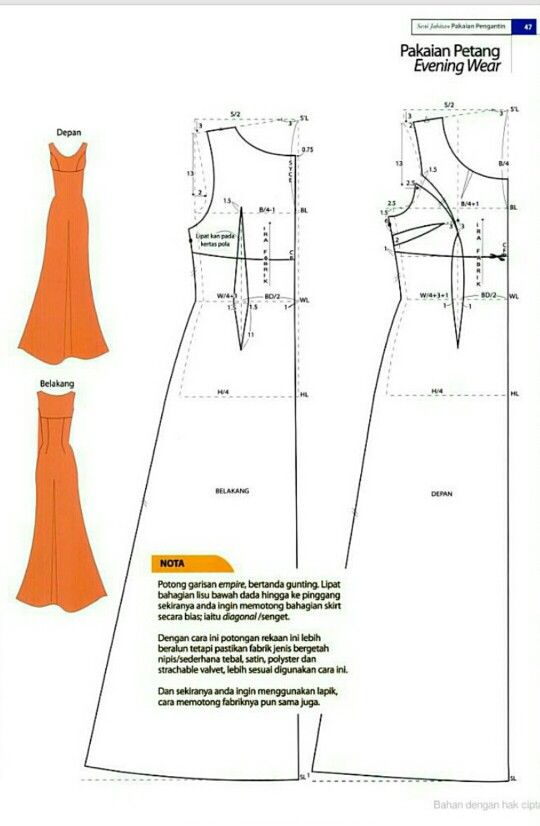 the sewing pattern for this dress is easy to sew