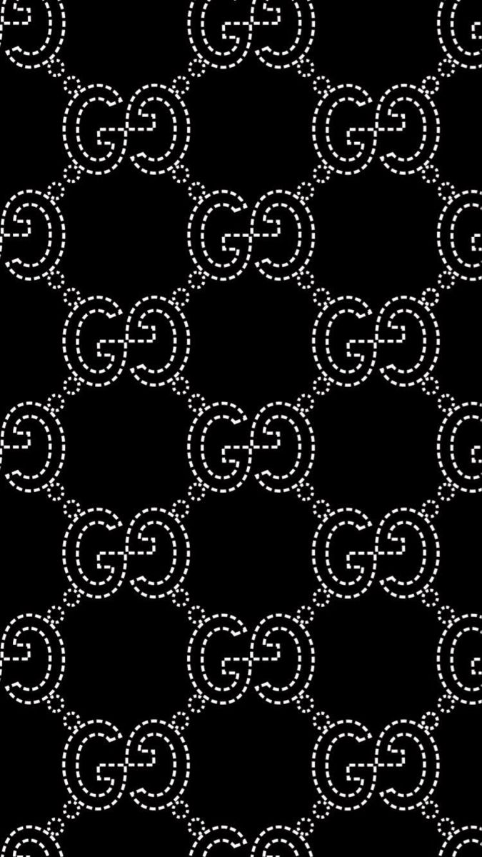 a black and white pattern with circles in the shape of an o on it's side