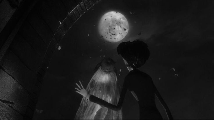 a girl standing in front of a full moon with her arms out to the side