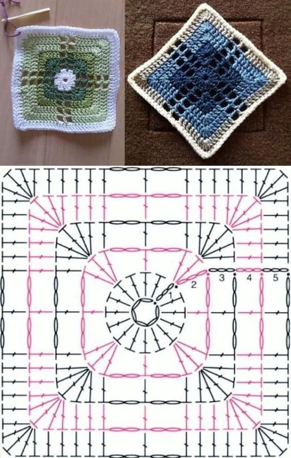 crochet square patterns and instructions to make them