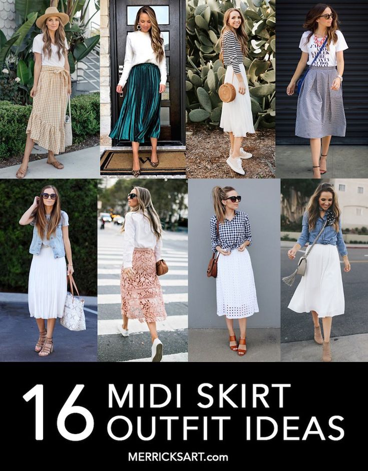 Midi Skirt Outfit | 16 Midi Skirt Outfit Ideas for Every Season Midi White Skirt Outfit Summer, Pleated Skirt Styling Ideas, Summer Maxi Skirt Outfits, Pleat Skirt Outfit, Printed Midi Skirt Outfit, Midi Skirt Outfit Casual, Midi Skirt Outfit Ideas, Midi Outfit, Midi Skirt Outfits Summer