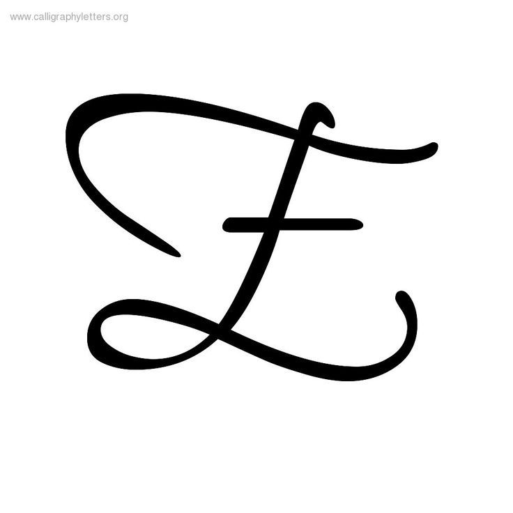 the letter f is made up of lines and letters that are drawn in black ink