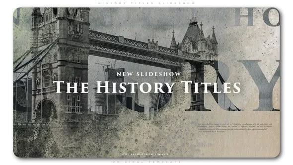 the new slideshow for the history titles