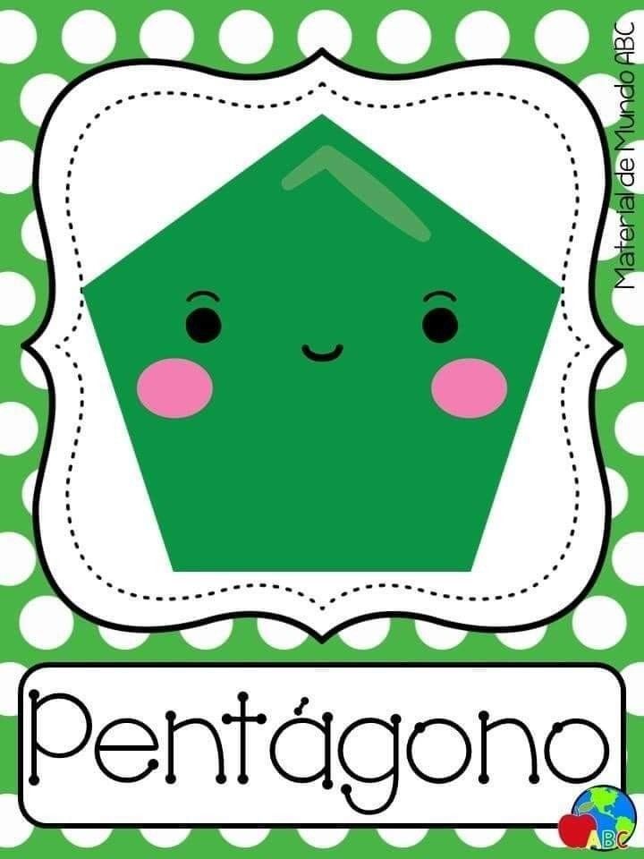 a green and white polka dot background with the words pentagono