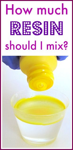 how much resinin should i mix?