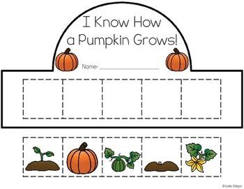 i know how a pumpkin grows worksheet for preschool and pre - school students