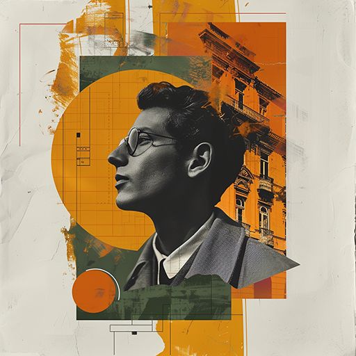 Orange Graphic Design Poster, Graphic Designer Portrait, Cultural Poster Design, Collage Style Graphic Design, Portrait Poster Design, Surrealism Graphic Design, Architecture Social Media, Composition Pictures, Speaker Announcement